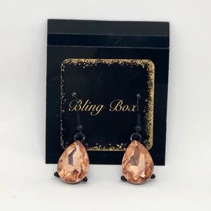 BLING💎BOX CHAMPAGNE DROP DANGLE EARRINGS